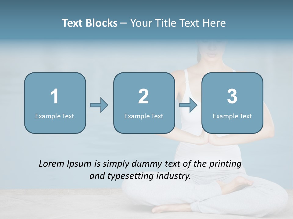 Full Length Female Horizontal PowerPoint Template