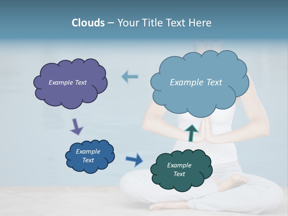 Full Length Female Horizontal PowerPoint Template