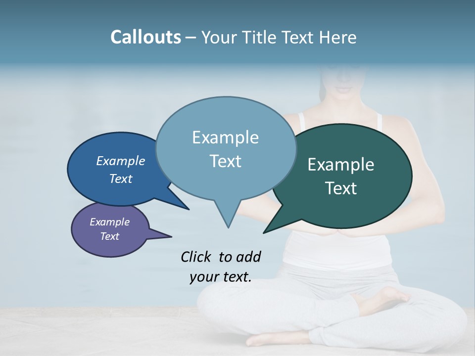 Full Length Female Horizontal PowerPoint Template