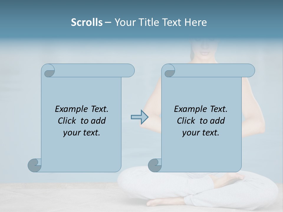 Full Length Female Horizontal PowerPoint Template