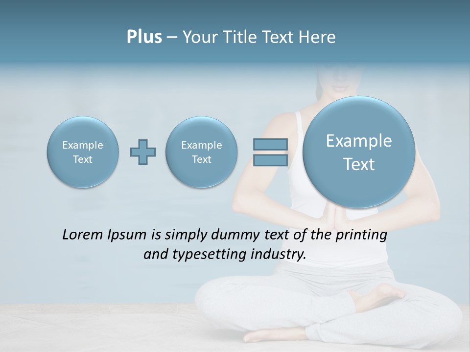 Full Length Female Horizontal PowerPoint Template