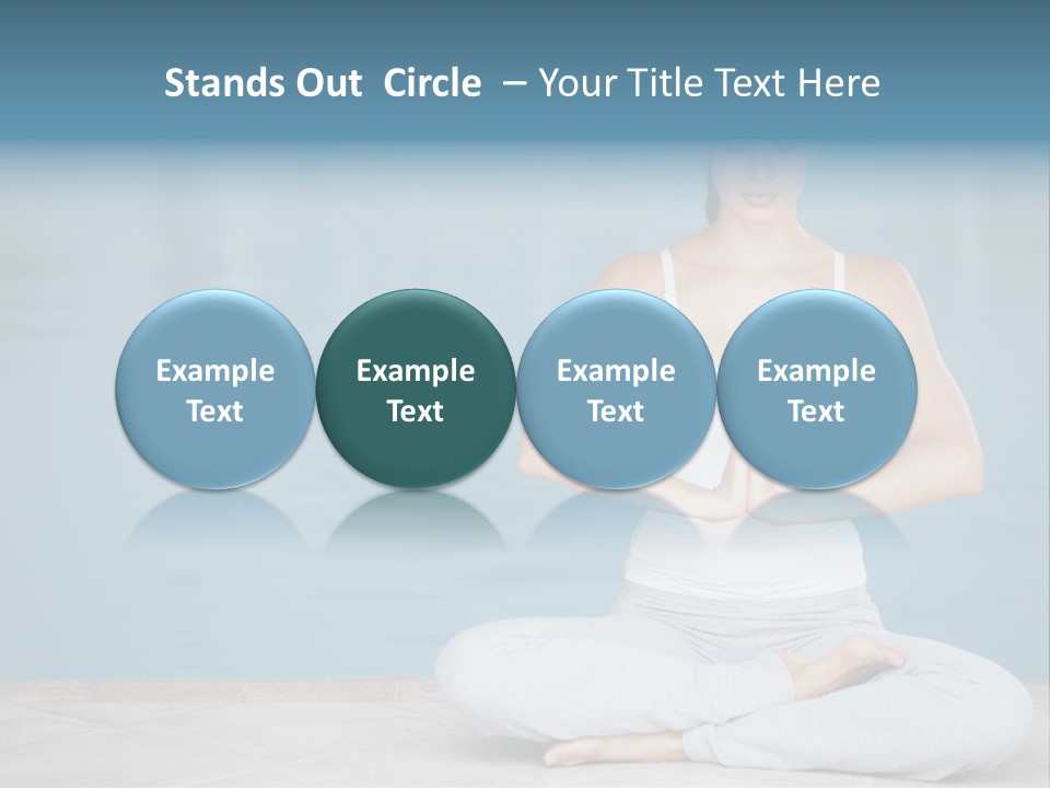 Full Length Female Horizontal PowerPoint Template