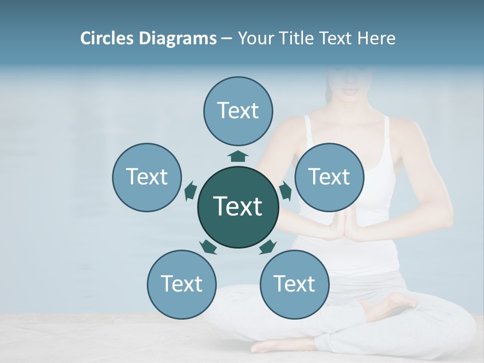 Full Length Female Horizontal PowerPoint Template