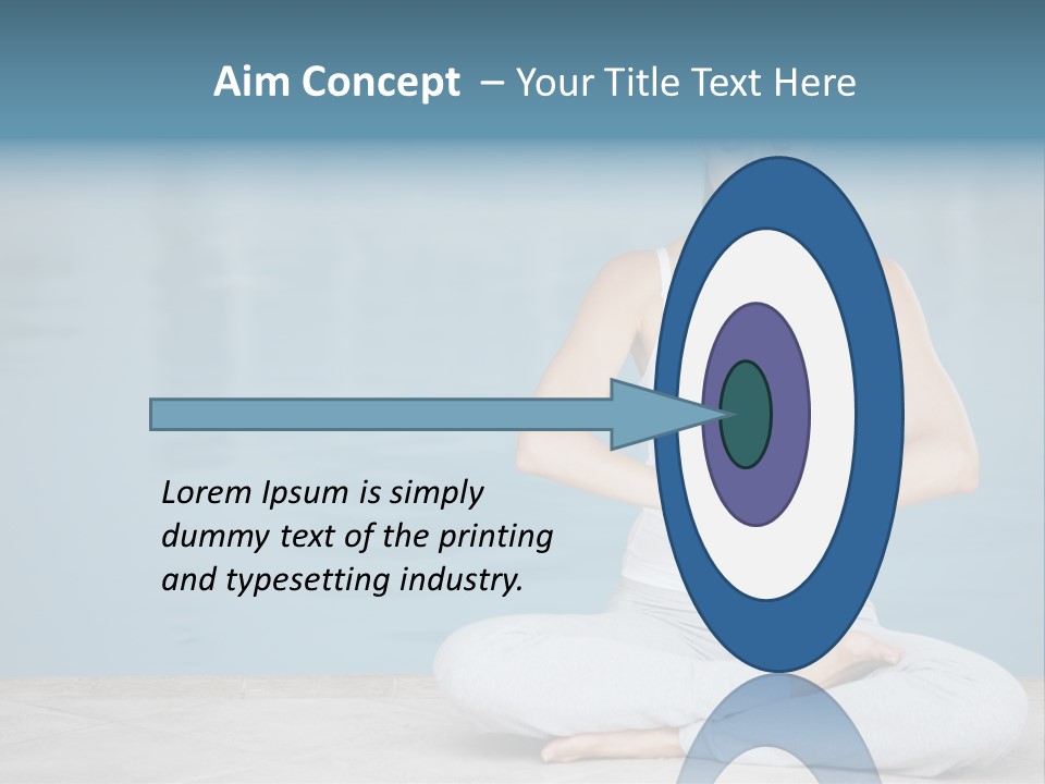 Full Length Female Horizontal PowerPoint Template