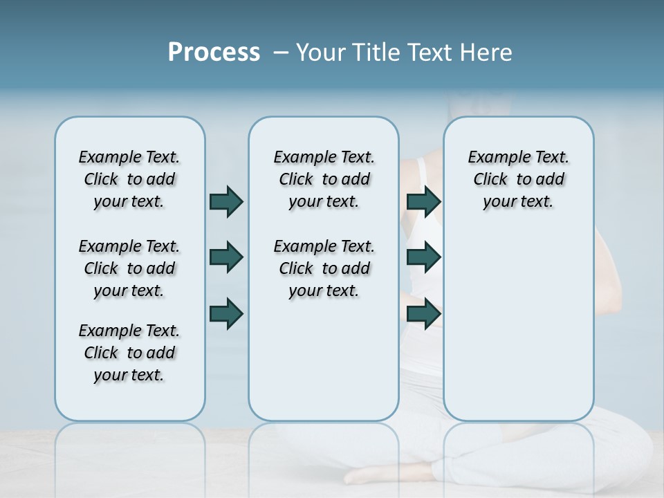 Full Length Female Horizontal PowerPoint Template