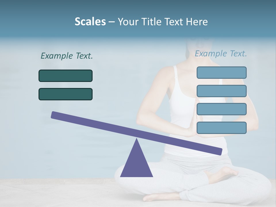 Full Length Female Horizontal PowerPoint Template