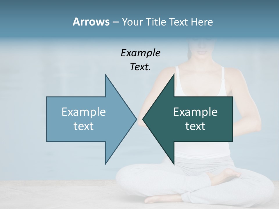 Full Length Female Horizontal PowerPoint Template