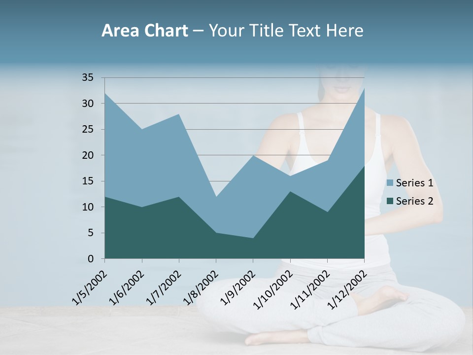 Full Length Female Horizontal PowerPoint Template