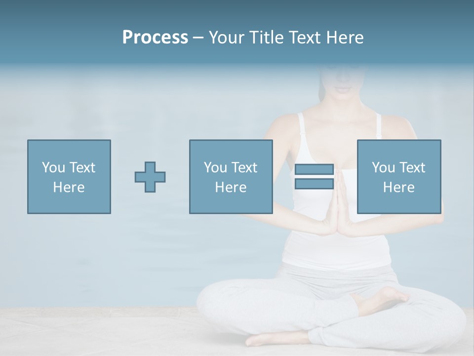 Full Length Female Horizontal PowerPoint Template