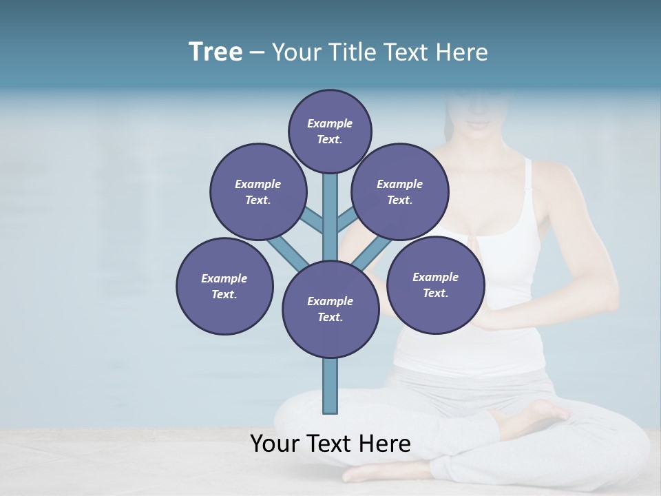 Full Length Female Horizontal PowerPoint Template