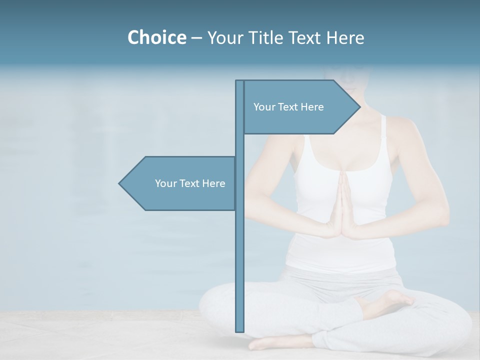 Full Length Female Horizontal PowerPoint Template