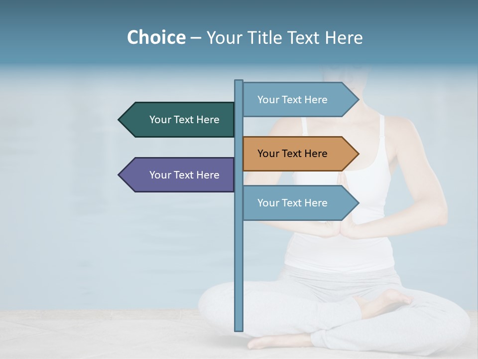 Full Length Female Horizontal PowerPoint Template