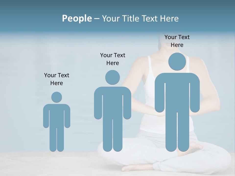 Full Length Female Horizontal PowerPoint Template