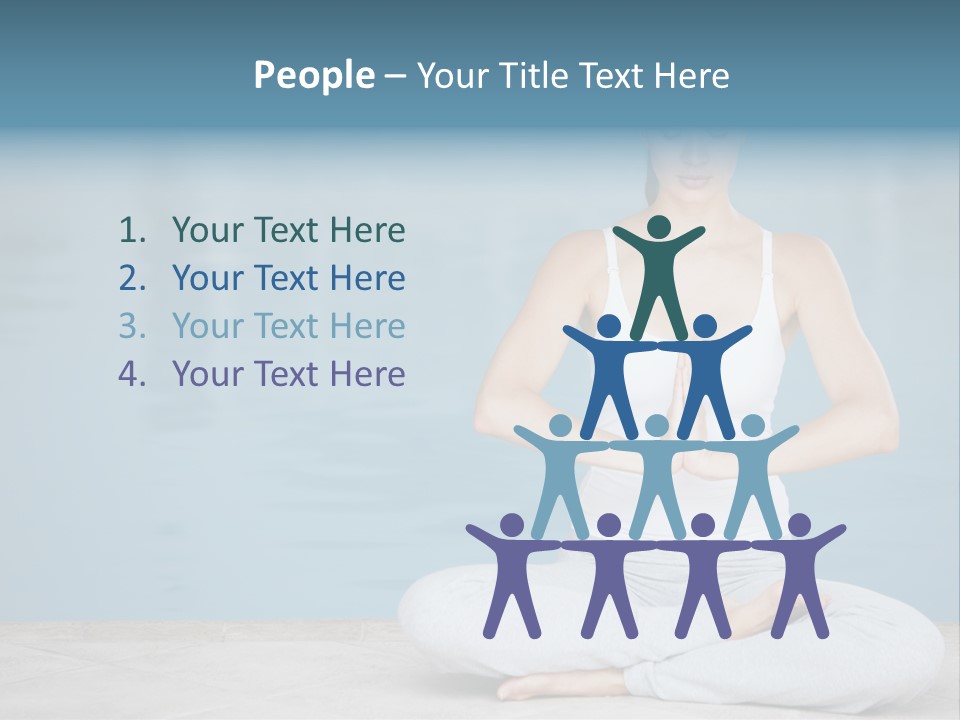 Full Length Female Horizontal PowerPoint Template