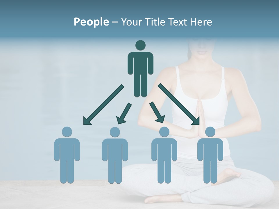 Full Length Female Horizontal PowerPoint Template