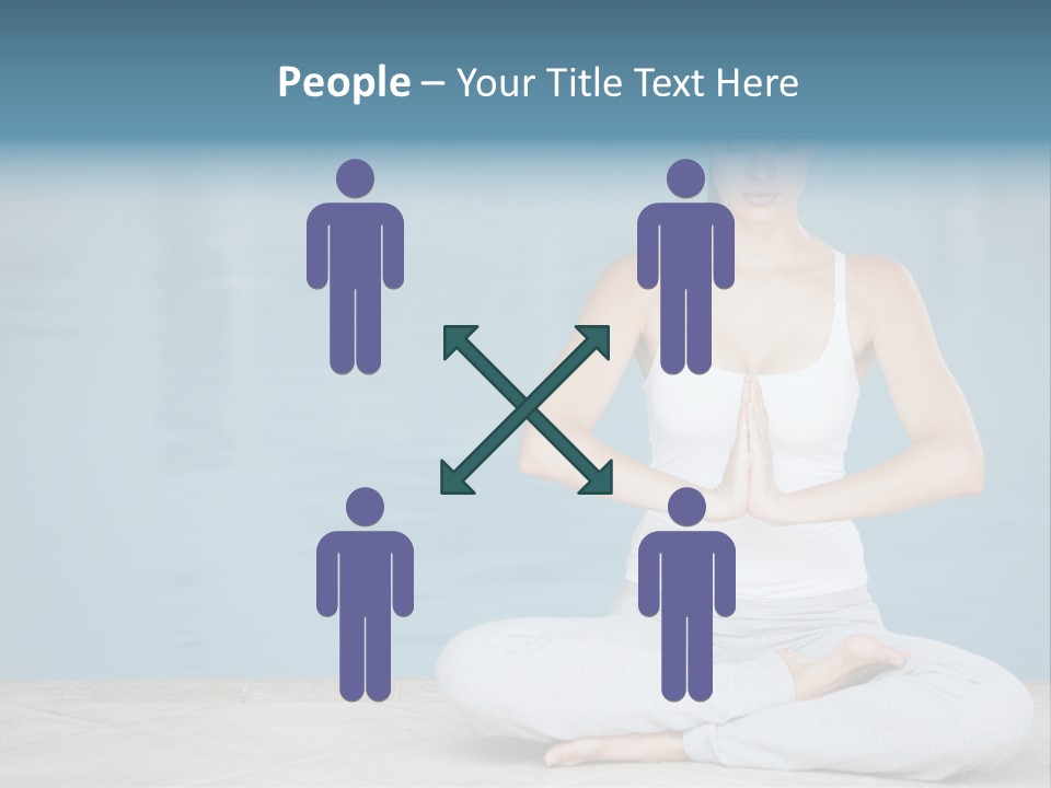 Full Length Female Horizontal PowerPoint Template