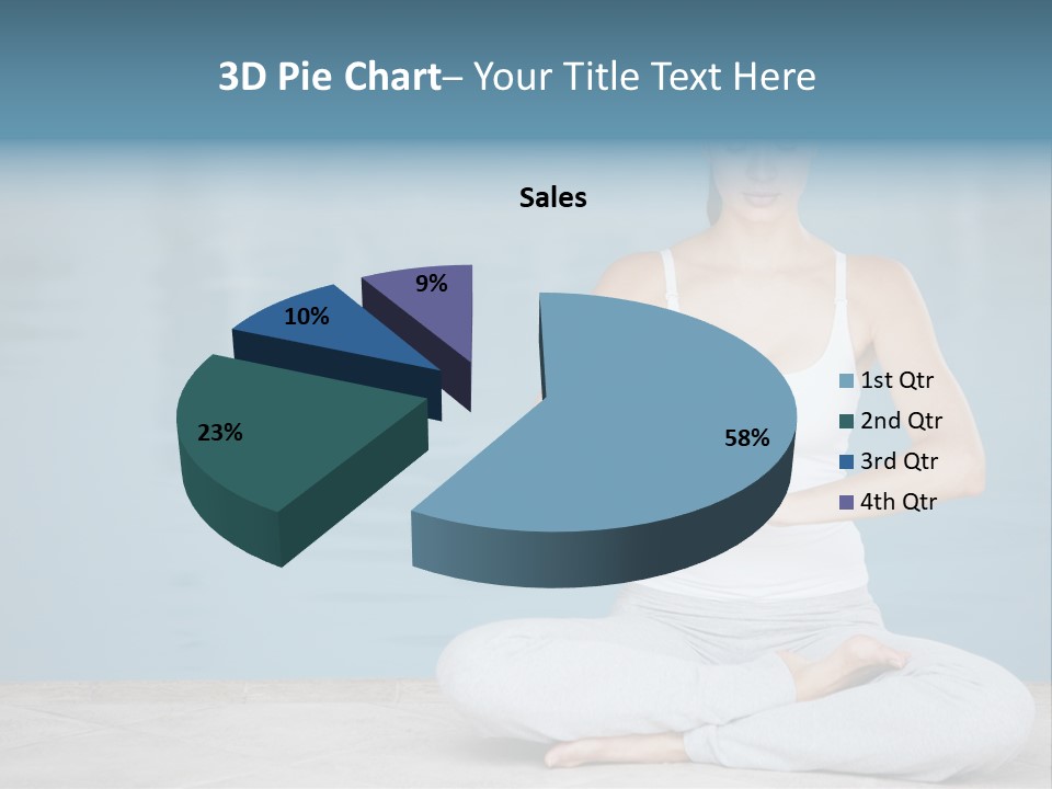 Full Length Female Horizontal PowerPoint Template