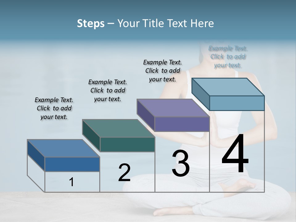 Full Length Female Horizontal PowerPoint Template