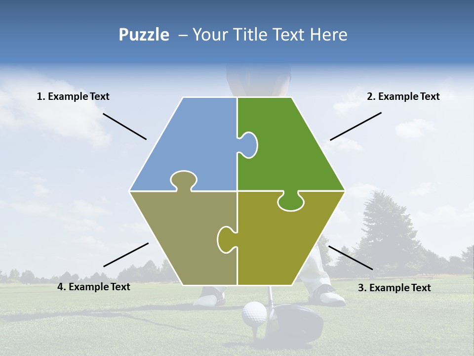 Training Putt Freedom PowerPoint Template