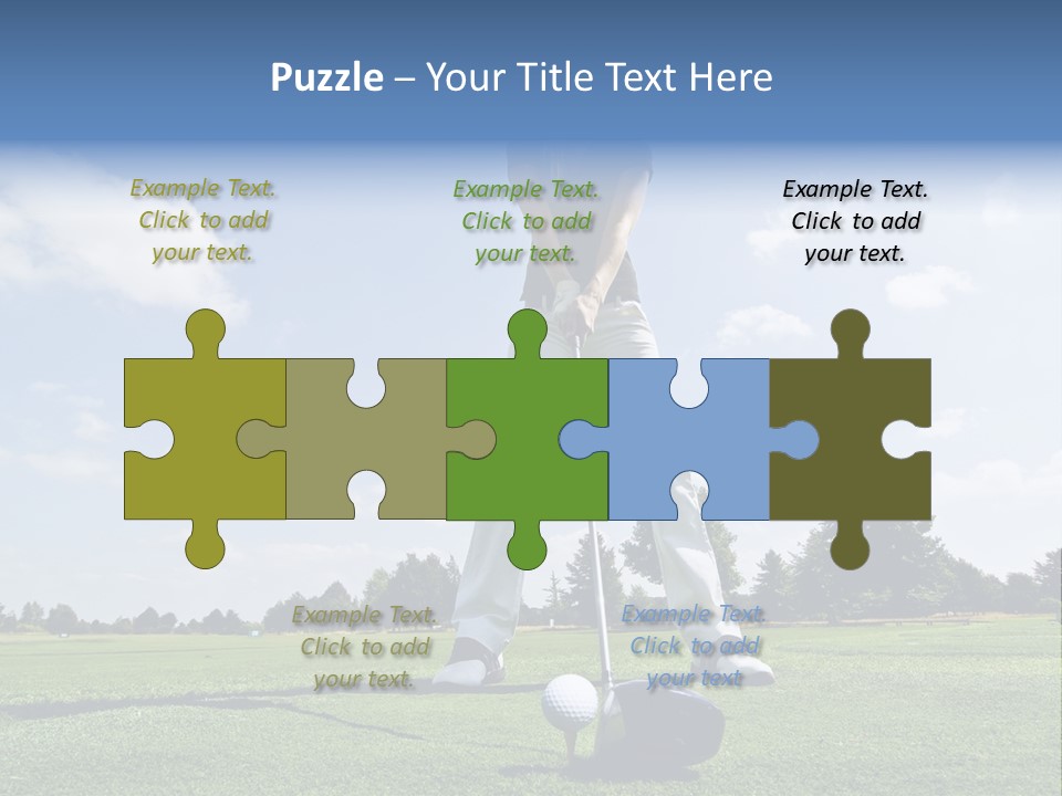 Training Putt Freedom PowerPoint Template