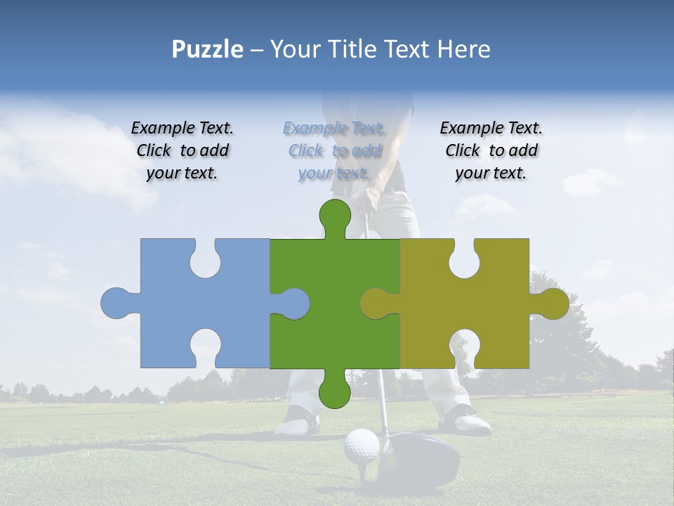 Training Putt Freedom PowerPoint Template