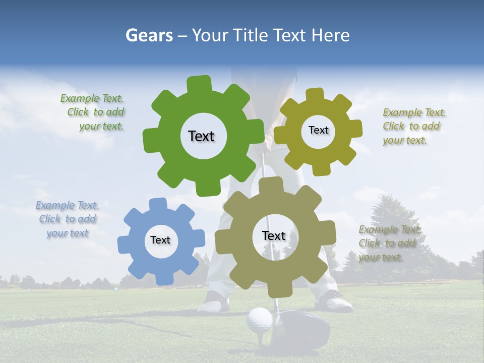 Training Putt Freedom PowerPoint Template