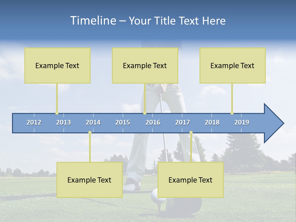 Training Putt Freedom PowerPoint Template