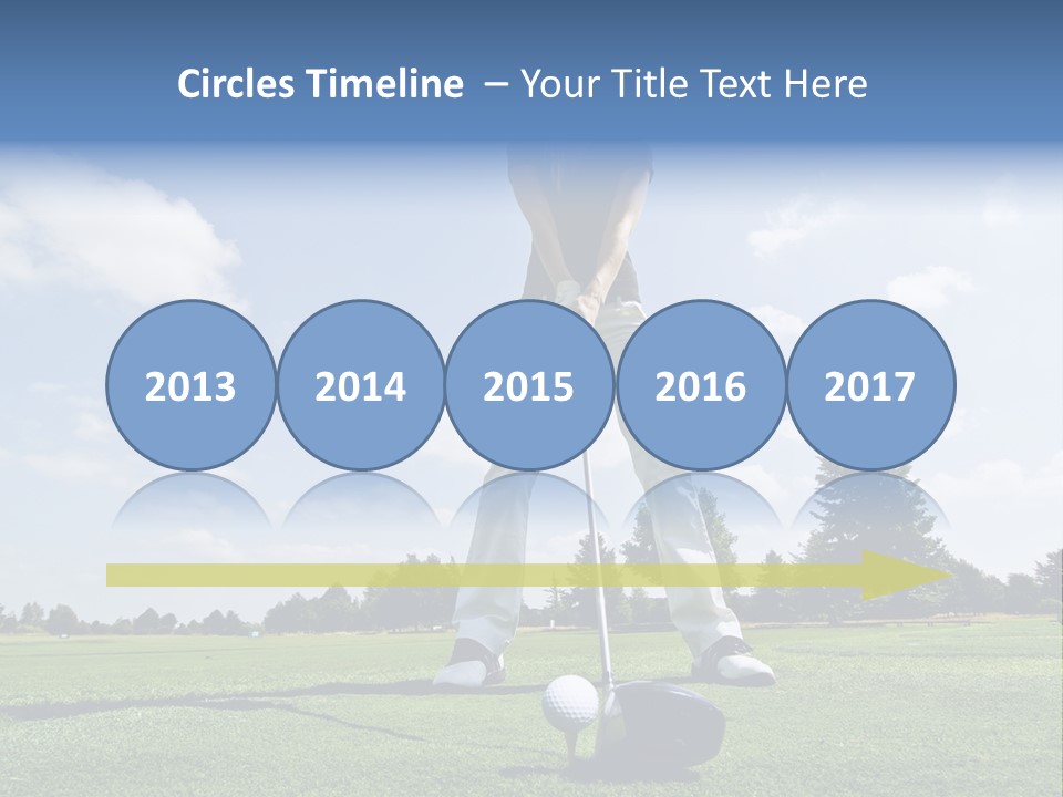 Training Putt Freedom PowerPoint Template
