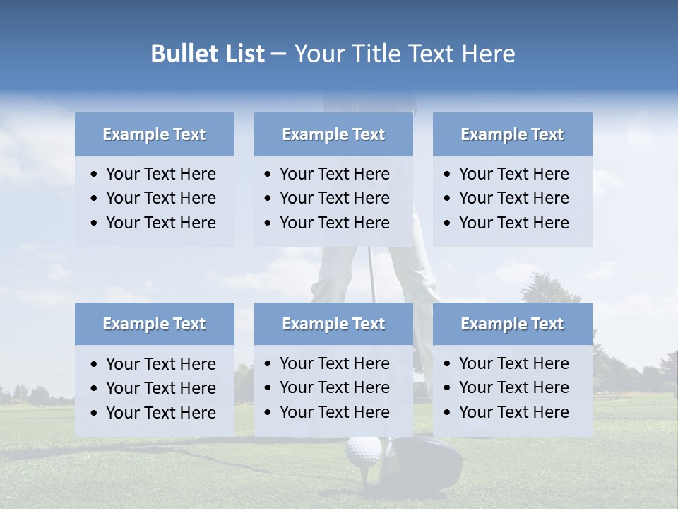 Training Putt Freedom PowerPoint Template