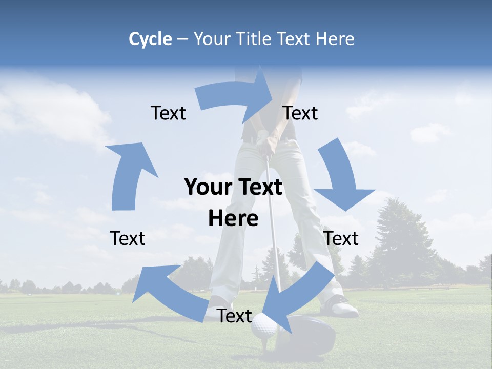 Training Putt Freedom PowerPoint Template