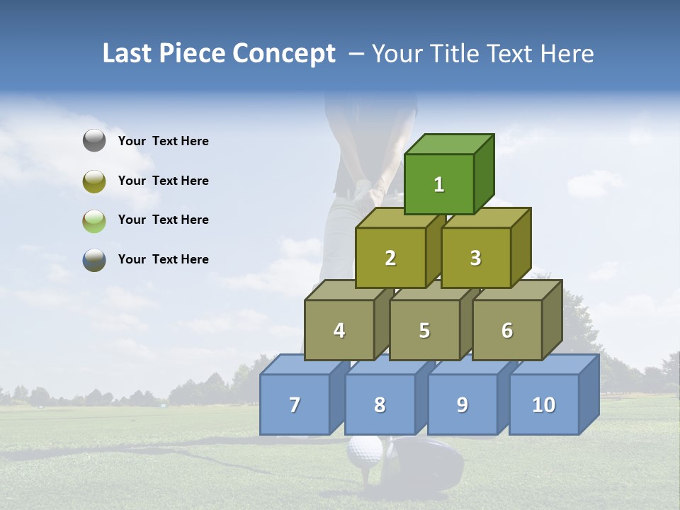 Training Putt Freedom PowerPoint Template