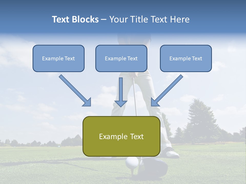 Training Putt Freedom PowerPoint Template