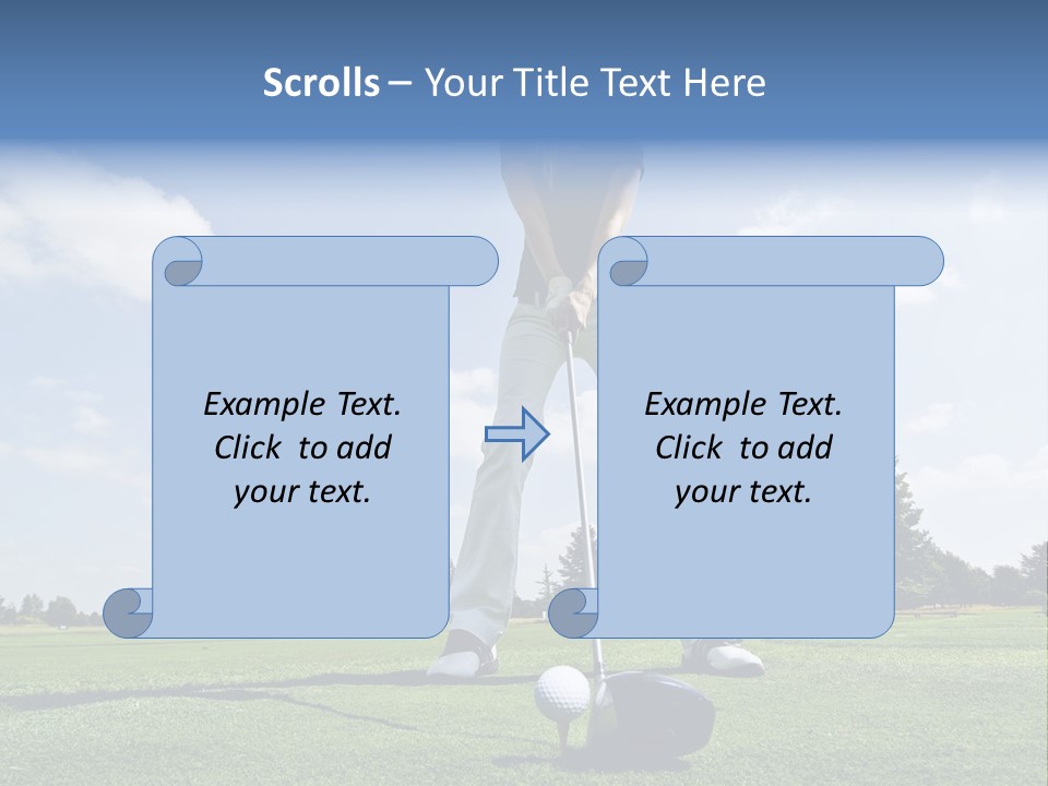 Training Putt Freedom PowerPoint Template