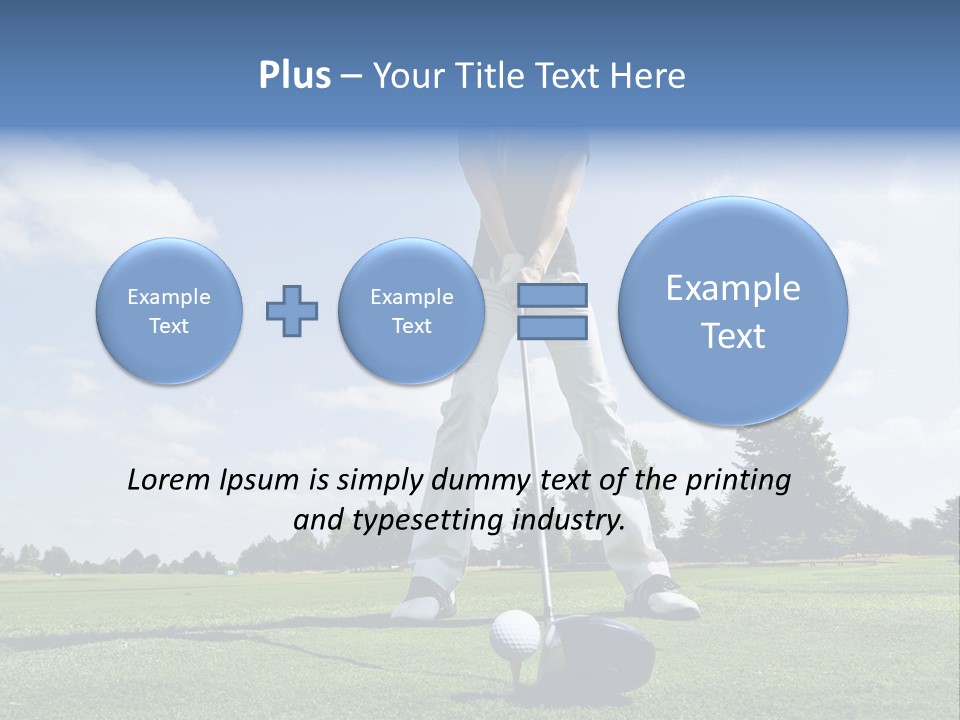 Training Putt Freedom PowerPoint Template