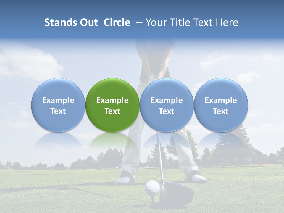 Training Putt Freedom PowerPoint Template