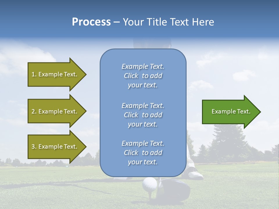 Training Putt Freedom PowerPoint Template