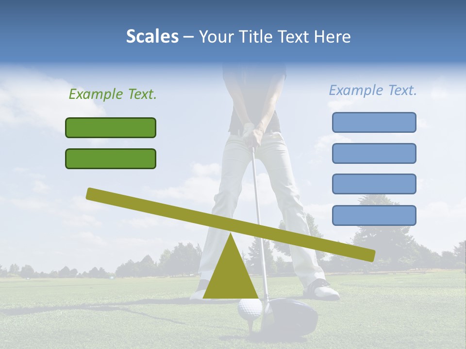 Training Putt Freedom PowerPoint Template