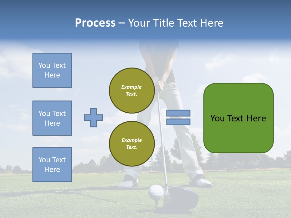 Training Putt Freedom PowerPoint Template