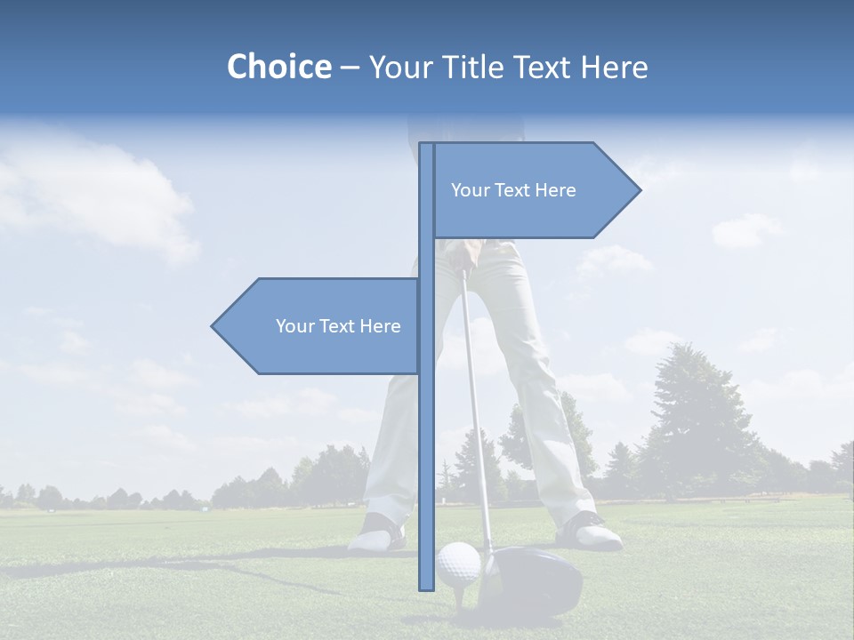 Training Putt Freedom PowerPoint Template