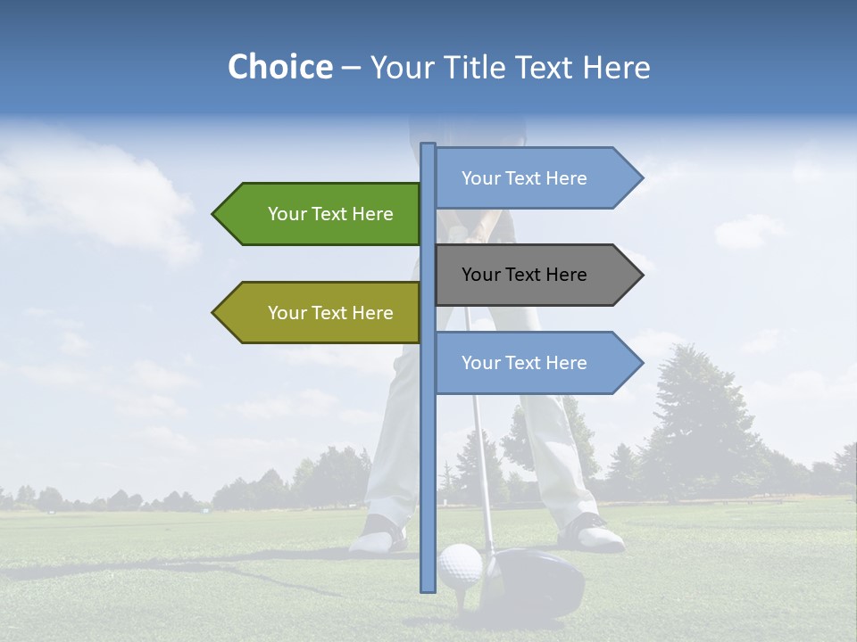 Training Putt Freedom PowerPoint Template