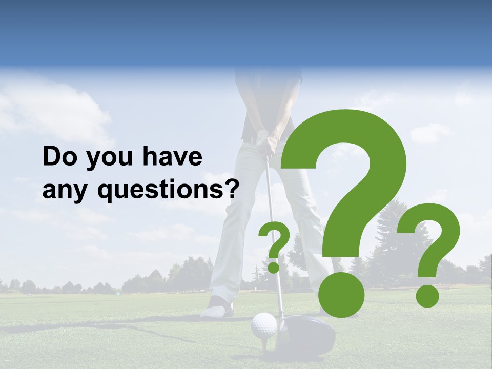 Training Putt Freedom PowerPoint Template