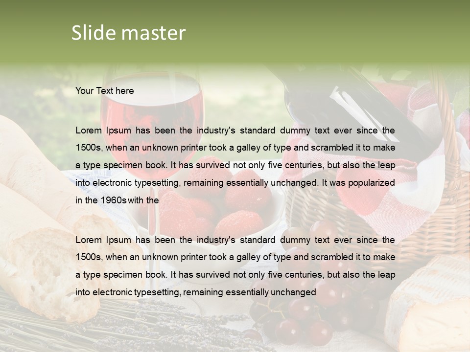 Crop Meal Cheese PowerPoint Template