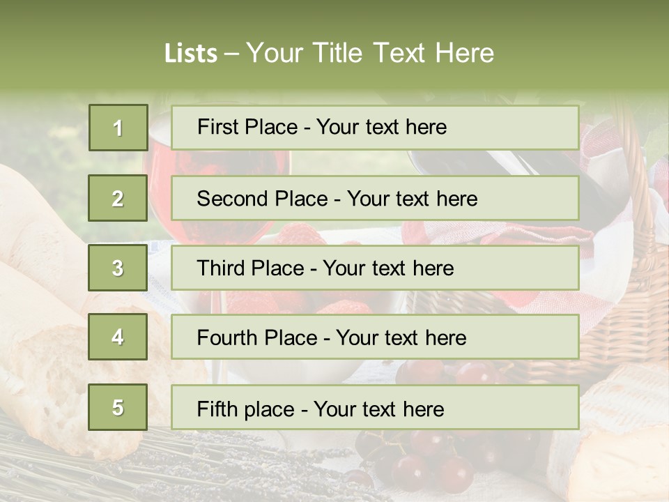 Crop Meal Cheese PowerPoint Template