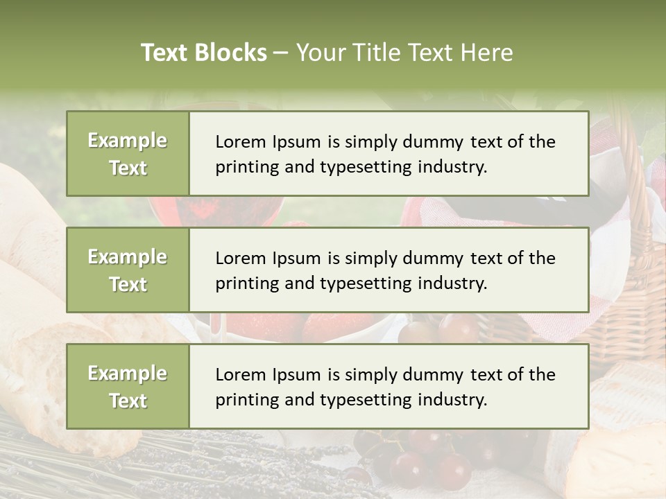 Crop Meal Cheese PowerPoint Template