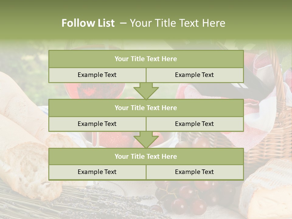 Crop Meal Cheese PowerPoint Template