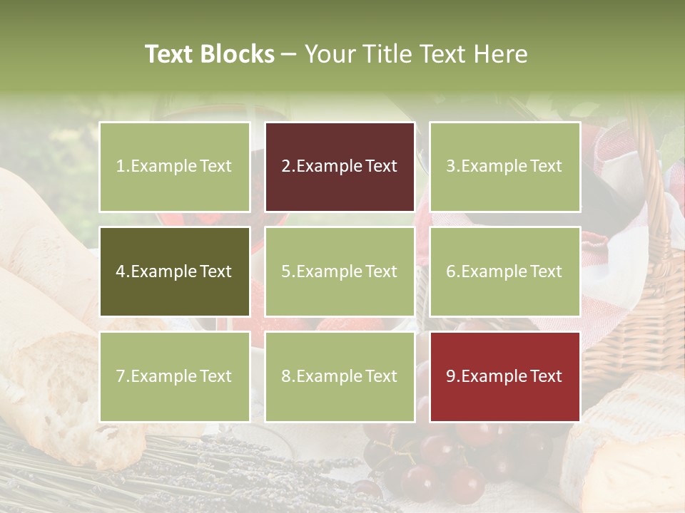 Crop Meal Cheese PowerPoint Template