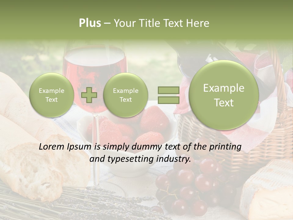 Crop Meal Cheese PowerPoint Template