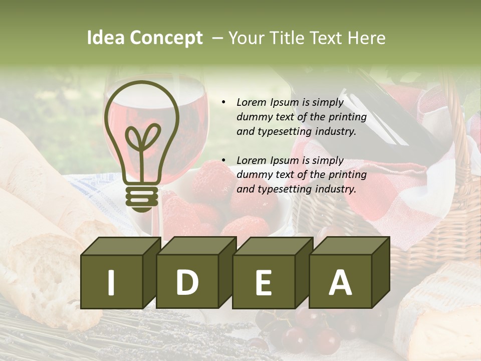 Crop Meal Cheese PowerPoint Template