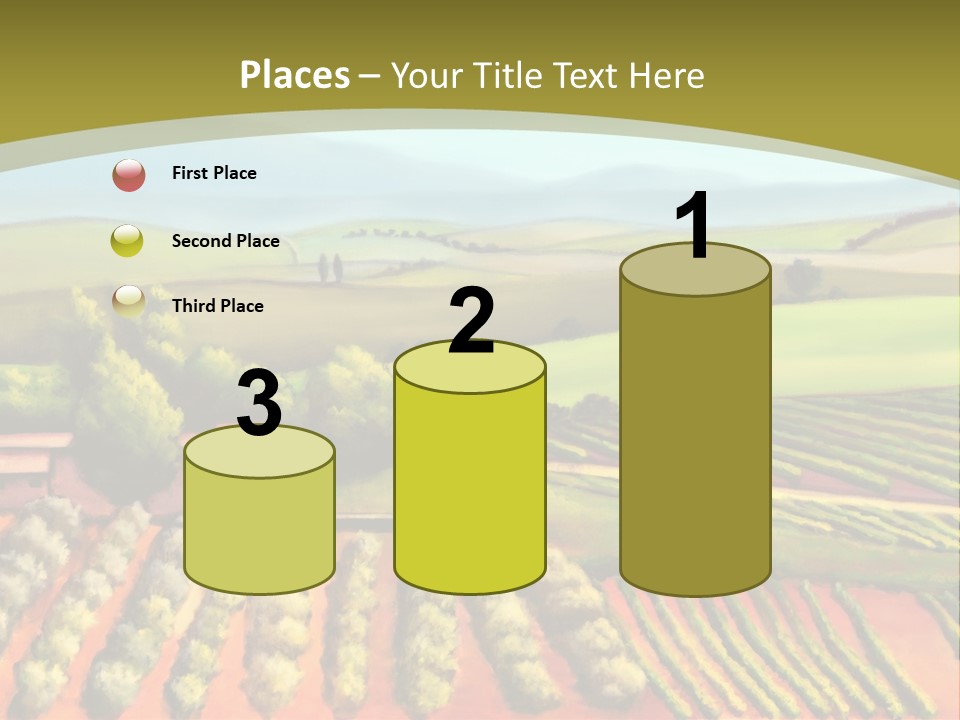 Lone Italy Cypress PowerPoint Template