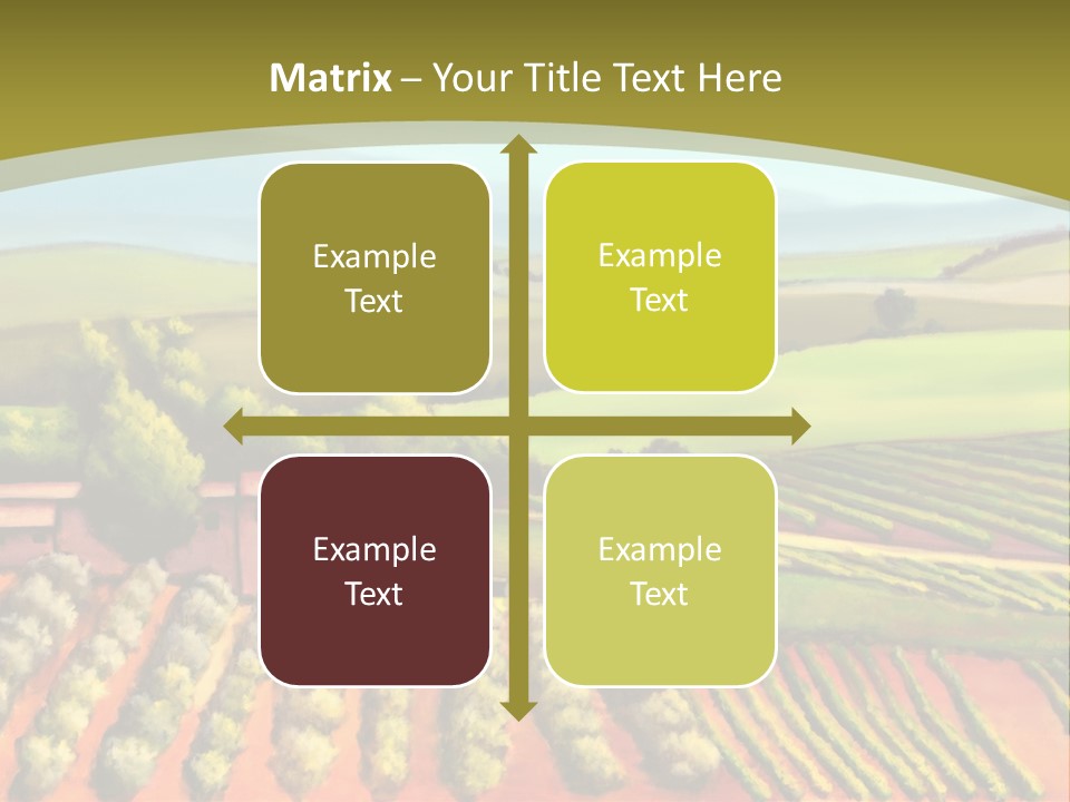 Lone Italy Cypress PowerPoint Template